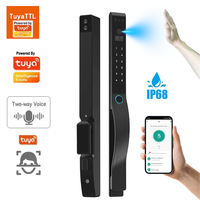 Serrure de porte intelligente étanche IP68 pour cour, avec caméra de reconnaissance faciale 3D, pour portail extérieur, antivol, pour entrée de villa, jardin, sécurité domestique