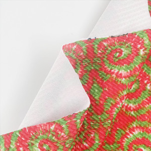 ผ้าโพลีเอสเตอร์สีสดใส100% ผ้าโพลีเอสเตอร์ถักลายลิเวอร์พูลพื้นผิวกระสุน - Product Image 5