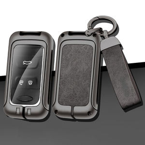 เคสกุญแจรถยนต์หนังผสมโลหะสังกะสี ป้องกันรอยขีดข่วน สำหรับรถยนต์ Chery Tiggo 3 5X 4 8 Glx 7 ปี 2019 2020 พร้อมพวงกุญแจ อุปกรณ์เสริมกุญแจรถยนต์ - Product Image 1