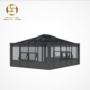 <span class=keywords><strong>Solarium</strong></span> en aluminium de style moderne <span class=keywords><strong>Angel</strong></span>, écologique, garantie 5 ans, véranda préfabriquée en verre pour 4 saisons - Product Image 2