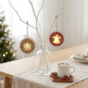 Ornements <span class=keywords><strong>de</strong></span> Noël LANTINGXU pour enfants, cadeaux, étoile, arbre et maison avec soldat casse-noisette, ornements <span class=keywords><strong>de</strong></span> Noël personnalisés - Product Image 3