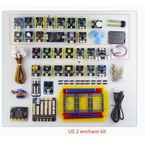 Placa de Desarrollo Micro-bit US123, Kit de Inicio con Sensor, Placa de Expansión, Programación en Python, Bloques de Construcción para Coche Inteligente KM, Accesorios - Product Image 4