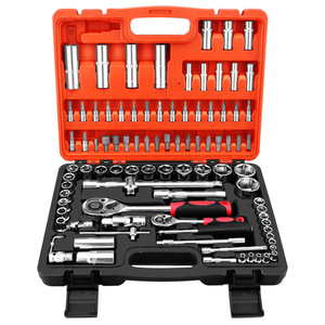 Auto Repair Tool Set 46 Piece 1/4 In <b>Socket</b> Drive Carbon Steel With Case For Vehicle Maintenance - Product Image 3