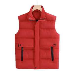 Chaqueta sin mangas para exteriores acolchada Unisex con logotipo personalizado, <span class=keywords><strong>chaleco</strong></span> <span class=keywords><strong>acolchado</strong></span> brillante para <span class=keywords><strong>hombre</strong></span>, abrigo de invierno para <span class=keywords><strong>hombre</strong></span> - Product Image 5