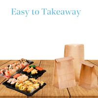 Récipient d'emballage alimentaire en plastique avec logo personnalisé plateau à sushi jetable à emporter avec couvercle