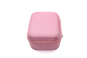 Étui portable et élégant en EVA pour produits numériques, nylon rose avec sac en filet - Product Image 3