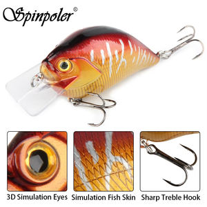 Spinpoler – meilleurs leurres de pêche à <span class=keywords><strong>Crankbait</strong></span> pour bar 7.5cm/15.5g plongée 1.2-1.5m Wobblers Shad appâts artificiels matériel de pêche Pesca - Product Image 2