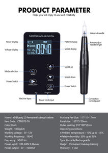 Wenshen calidad <span class=keywords><strong>de</strong></span> grado profesional para cejas, <span class=keywords><strong>ojos</strong></span>, labios, máquina <span class=keywords><strong>de</strong></span> tatuaje, conjunto completo - Product Image 6