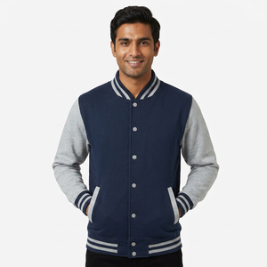 Custom Made Logo Design Men Varsity Jacket In Solid Color 100% <b>Wool</b> Material Made Men Varsity Jacket In Different Sizes - Product Image 1