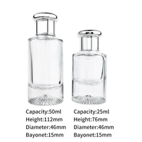 Flacon pulvérisateur vide unique 30ml 50ml, flacon de parfum en verre de luxe personnalisé, nouveau design carré, fond épais, avec bouchon pulvérisateur