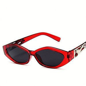 Gafas de Sol Unisex con Decoración de Pantera, Montura Pequeña, Estilo Vintage, Protección UV400, Gafas de Sol de Ojo de Gato Irregulares para Mujer, Gran Venta 2025 - Product Image 5