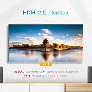 4K 60Hz संकल्प एच डीएमआई 2.0 संस्करण 1m 1.5m 2m 3m 5m सुपर HD टीवी HD वीडियो एच डीएमआई केबल
