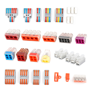 Electrical Wire 2Pin 3Pin 4Pin 5Pin <b>Quick</b> Connection Terminal Block Power Compact Mini Push in Lever Nut Splice <b>Connector</b> - Product Image 3