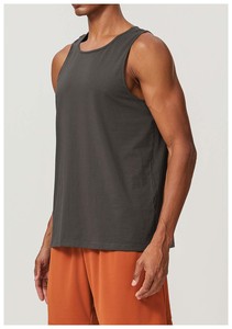 Camiseta sin Mangas Yiyi con Núcleo de Algodón, Suave como la Mantequilla, Transpirable, que Absorbe la Humedad, Diseño Atemporal, Cuello Redondo, <span class=keywords><strong>para</strong></span> Fitness y Uso Casual, <span class=keywords><strong>para</strong></span> <span class=keywords><strong>Hombre</strong></span> - Product Image 5