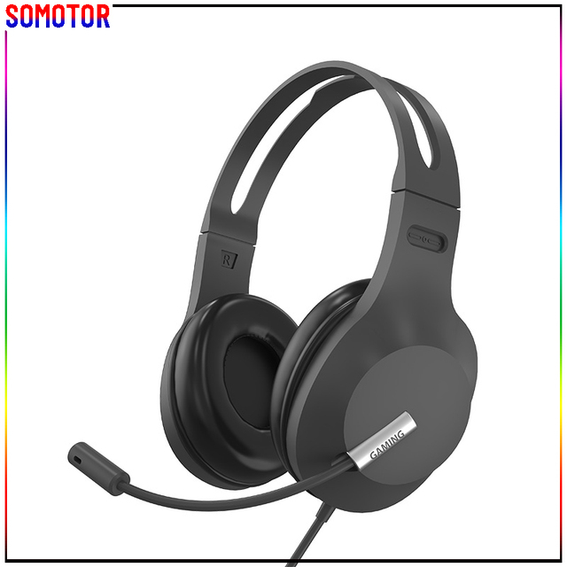 Wired Headphones with 2M 3.5mm Aux Cable for Studying E-sport Gaming with Microphone