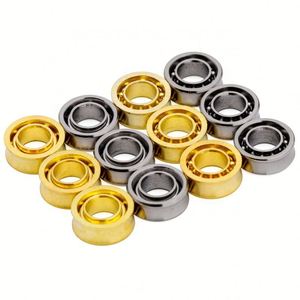 Rodamiento de Bolas Cóncavo Tipo U para Yoyo, 6.35*12.7*4.762mm, Alta Velocidad, Silencioso, 10 Bolas, Dorado, R188 UR188KK - Product Image 1