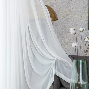 Rifornimento della fabbrica hot new tenda della finestra del voile bianco di lusso tenda pura per <span class=keywords><strong>soggiorno</strong></span> 100% poliestere <span class=keywords><strong>tende</strong></span> ready made - Product Image 6