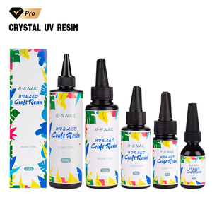 RS Nail Hot Selling Crystal Clear UV Curing <strong>Resin</strong> For Beginners Small Bottle Hard UV Cure Glue For DIY Small Craft - Product Image 1