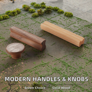 Solid Wood Cabinet Handles <b>Kitchen</b> Drawer Pulls Natural Oak Furniture <b>Hardware</b> Custom Sizes - Product Image 2