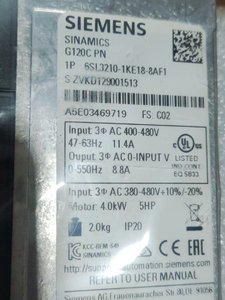 SINAMICS G120C ไดรฟ์ปรับความถี่ 6SL3210-1KE18-8AF1/6SL3210-1KE21-3AF1/6SL3210-1KE21-7AF1 มีสินค้าในสต็อก ผู้ขายระดับโกลด์ - Product Image 4