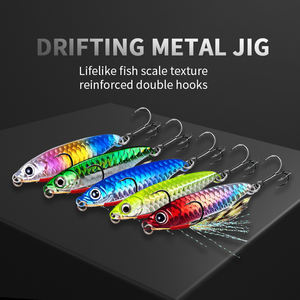 7g/10g/15g/20g/25g/30g motif d'écailles de poisson ligne de plaque de fer appât plaque de fer longue portée chute plaque de fer Sequin appâts de <span class=keywords><strong>pêche</strong></span> en mer - Product Image 5