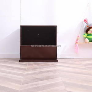 Cube de rangement ouvert en bois moderne pour expresso – Table d'appoint et table de chevet empilables, armoire à jouets pour tout-petits - Product Image 6