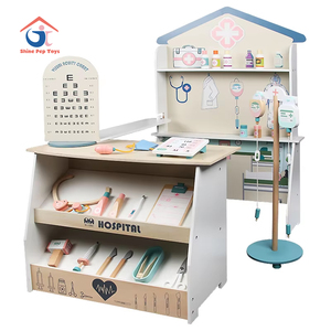 Jouets de médecin simulés pour enfants, ensembles de jeux de rôle pour mères et filles, avec hôpital, maison, infirmières, médecins - Product Image 1