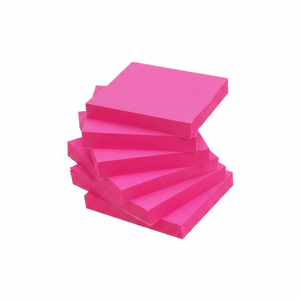 Blocs-notes autocollants Rose Rouge 3x3, lot de 6 blocs avec 100 feuilles/bloc, notes adhésives - Product Image 2