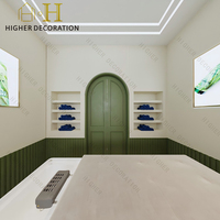 Armoire de présentation murale minimaliste à LED pour produits de soin de la peau, étagère de présentation pour boutique de beauté