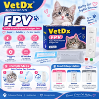 Test antigénique du virus de la panleucopénie féline (FPV) - Kit de diagnostic rapide vétérinaire pour chats