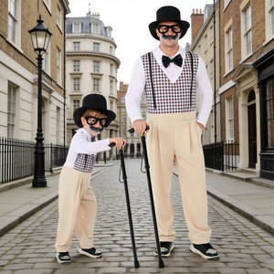<span class=keywords><strong>Disfraz</strong></span> Familiar de Padre e Hijo para Halloween, Divertido Conjunto de Disfraces de Caballero, Traje a Juego para Papá e Hijo para Fiestas, Escuela - Product Image 2