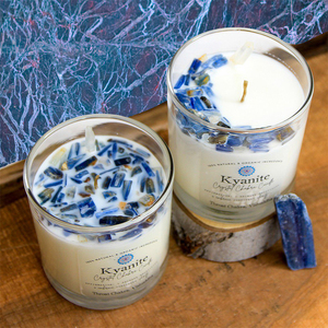 ملصق قابل للتخصيص زخرفة أحجار كريستال أرضية شمعة بسعة كبيرة تنقية شموع عضوية - Product Image 3