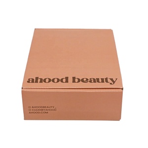 Caja de correo corrugado reciclable con impresión de doble cara naranja, embalaje personalizado más nuevo, con logotipo - Product Image 3