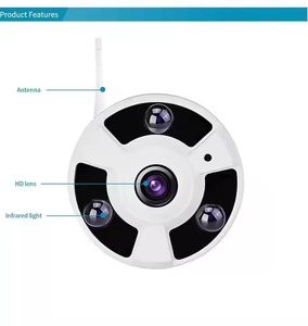 HD 1080P 4MP 5MP Fisheye CCTV камера безопасности 180 градусов широкоугольный Wi-Fi беспроводной аудио CMOS IR TF слот для карт для внутреннего использования - Product Image 1