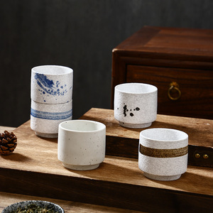 <span class=keywords><strong>Tasse</strong></span> à thé japonaise en céramique KungFu peinte à la main en grès tasses à café <span class=keywords><strong>expresso</strong></span> en poterie - Product Image 5