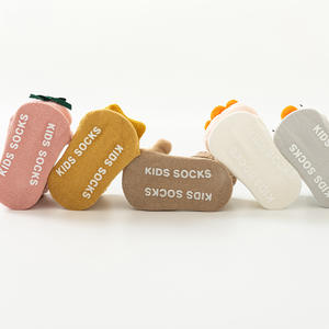 <span class=keywords><strong>Calcetines</strong></span> de Algodón Suaves para Recién Nacidos, Antideslizantes, de Media Pantorrilla, con Dibujos Animados, para Bebés - Product Image 3