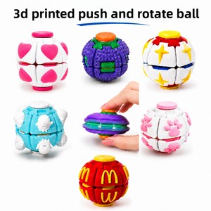 ของเล่นหมุนคลายเครียด RXS Popular 3D พิมพ์ลายพลาสติกหลากสีสัน แบบหมุนและบิดได้ หลากหลายรูปแบบ - Product Image 1