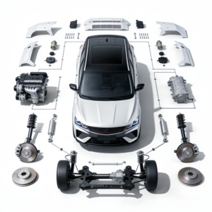 Nuevas Pastillas de Freno Originales VIT Geely Binyue Coolray, Disco de Freno, Amortiguador de Suspensión, Accesorios para Auto 2023-2025, Calidad OE 6 - Product Image 5