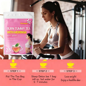 Yefra Burn Belly Tea Thé nettoyant et détox Thé pour brûler les graisses maigres Perdre du poids Thé plat et mince pour le <span class=keywords><strong>ventre</strong></span> avec feuille de moringa - Product Image 3