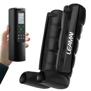 Masajeador de Piernas Leamai, Mangas Dobles para Extremidades Inferiores con Control Remoto, Recargable por USB, Terapia de Compresión por Ondas de Aire - Product Image 1