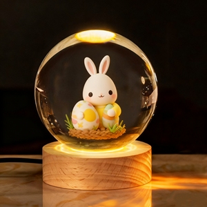 Hot Bán Ánh Sáng Ấm Áp Pha Lê Thủy Tinh Bóng Pha Lê Bóng Đèn 3D Pha Lê Bóng Trang Trí - Product Image 4