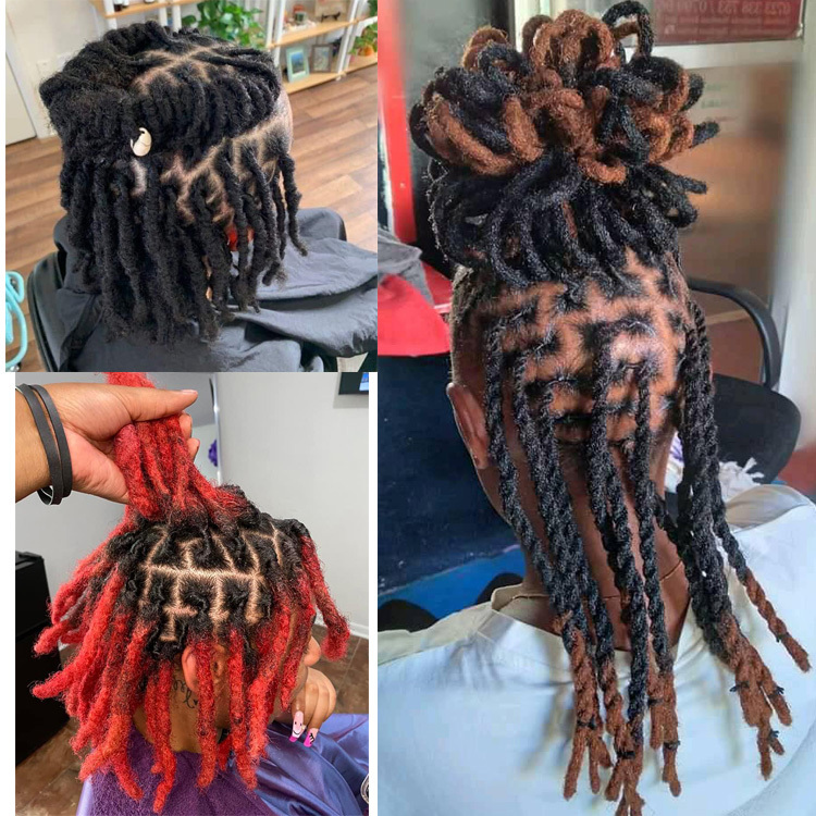 Vast Hair Workshop Craft Detail 7 for KAMA Wholesale 100% Brazilian Remy Human Hair Dreadlock Extensions Interlock Extension Human Hair Microlocs with Curly Ends
