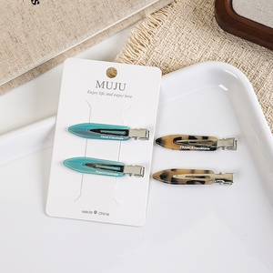 กิ๊บติดผม MUJU รุ่นใหม่ปี 2026 ขนาด 6 ซม. ทำจากเซลลูโลสอะซิเตท ไม่หักงอ ชุด 2 ชิ้น บรรจุบนการ์ดแขวนสำหรับซูเปอร์มาร์เก็ต - Product Image 2