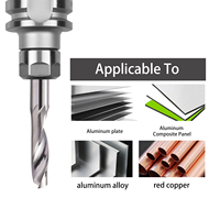 Fresa CNC de Alta Velocidad de Carburo Sólido para Corte de Panel Compuesto de Aluminio (ACP) para Publicidad