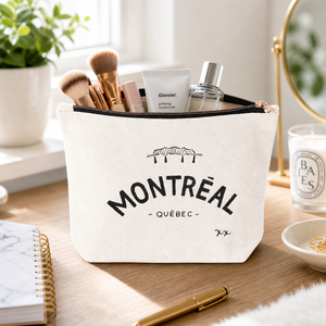 Sac de rangement pour maquillage personnalisé en toile pliable avec fermeture éclair, pochette de voyage pour cosmétiques, enterrement de vie de jeune fille - Product Image 2