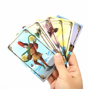 Großhandel Custom Printing Mini Tarot karten Spanisch Schwarz Hersteller Drucken Sie Ihre eigenen Tarot karten