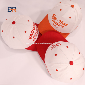 链条刺绣字母双色帽子弧形帽檐运动帽纯色五片式结构棒球帽 - Product Image 3