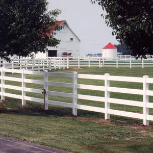 Высокое качество, Прямая поставка с завода цена ПВХ 2 рельсы фермы и Конное ограждение - Product Image 5