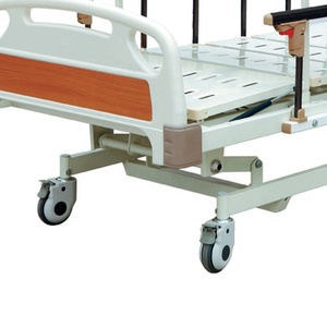 Centro de salud, cama de paciente de clínica de hospital naranja, cama de paciente de control eléctrico de tres funciones - Product Image 2