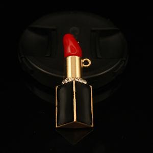 Lippenstift-Lippen Handyhülle DIY-Zubehör Diamantbesetzte Lippenform-Anhänger Schuh-Auto-Lüftungsdekoration Beauty-Style Handwerk Metall - Product Image 6